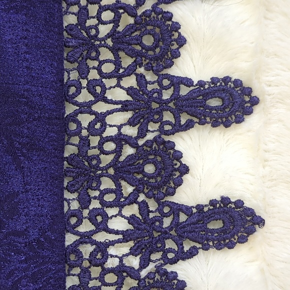 Vintage 80s K Studio Royal Purple Blouse/Jacket - Picture 9 of 17